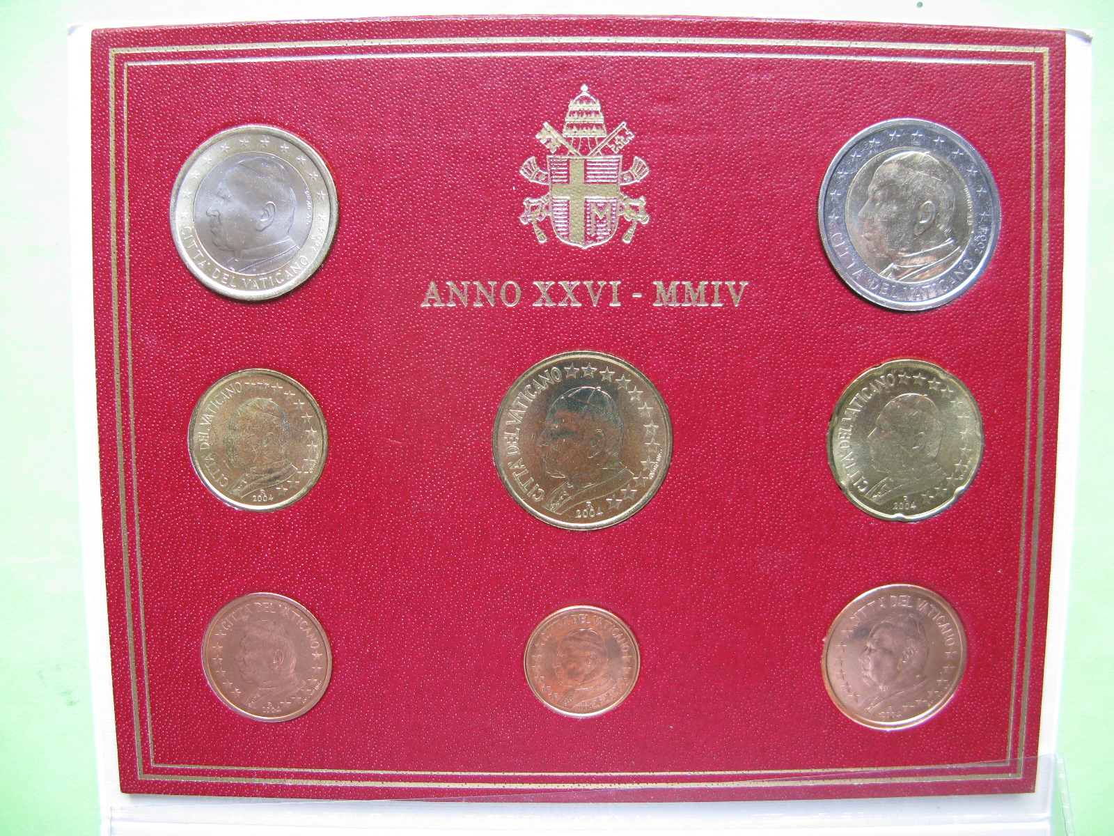 Ватикан официальный набор  2004 г.(Папа Иоанн Павел II)