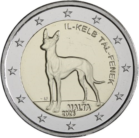 Мальта 2 евро 2026 г. Фараонова собака (UNC)