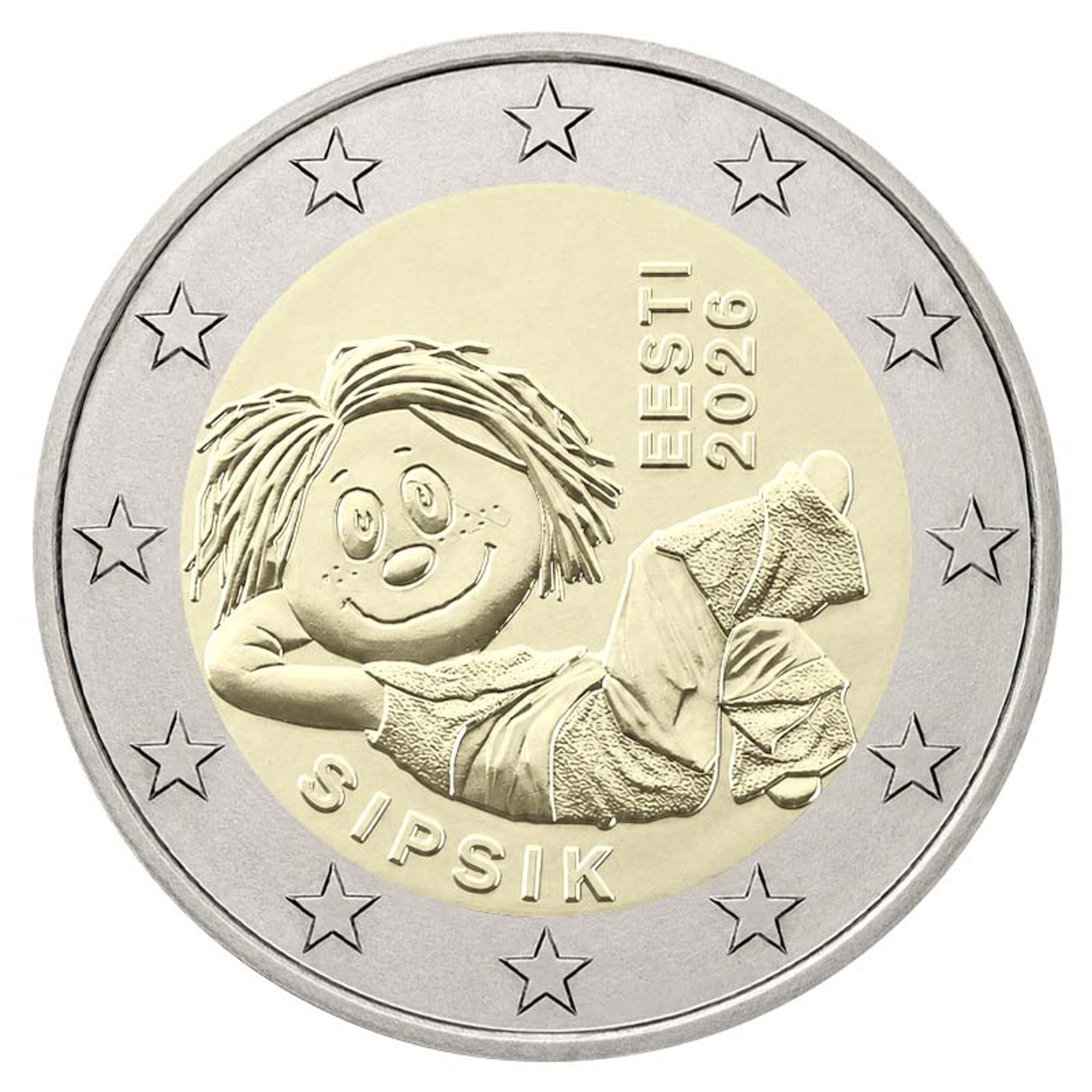 Эстония 2 евро 2026 г. Сипсик