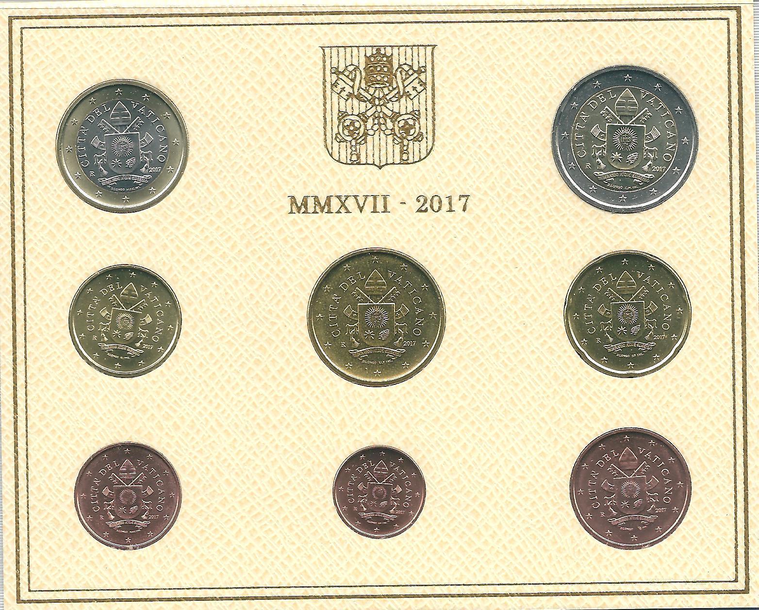 Ватикан официальный набор 2017 г.